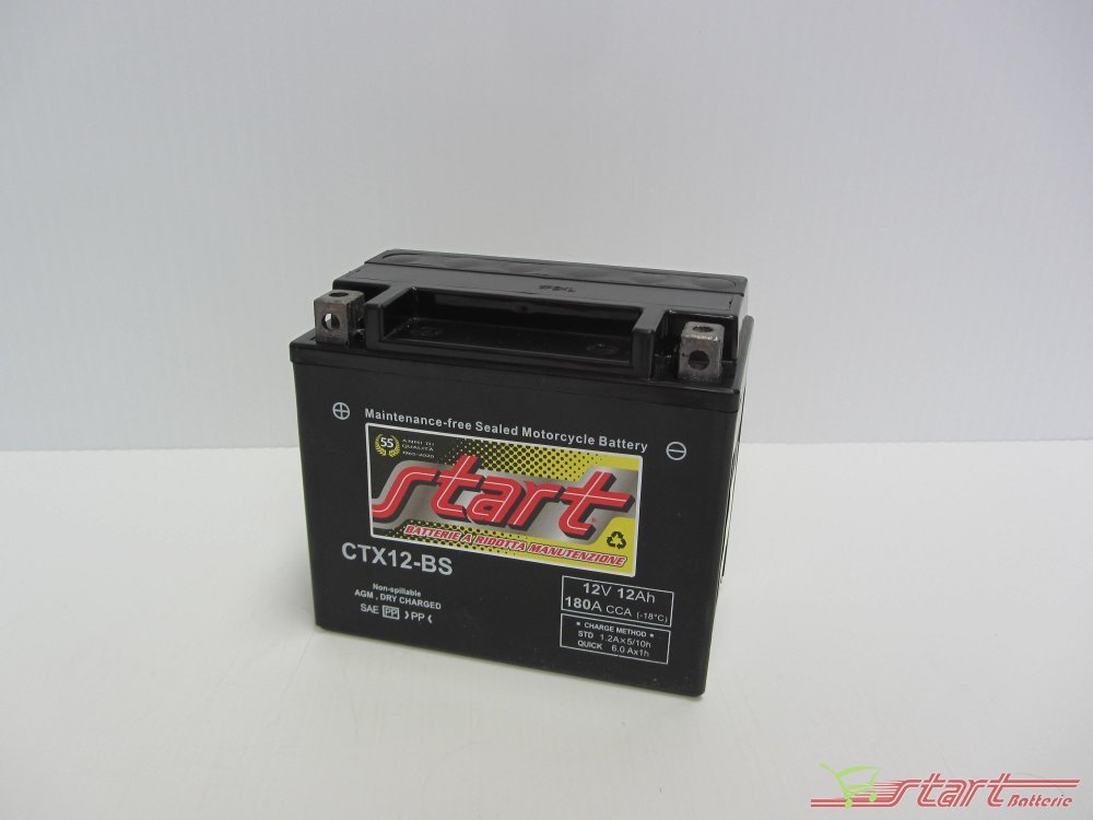 Start CTX12-BS - Start CTX12-BS 12V 10Ah - Batterie Moto AGM